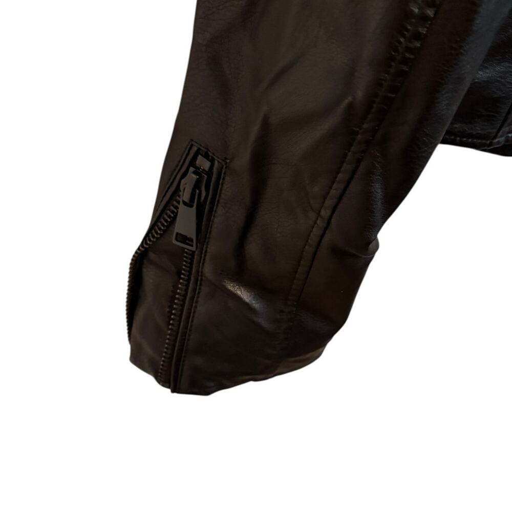 ANTHROPOLOGIE The Saige Faux Leather Motorcycle Jacket MEDIUM - Picture 9 of 13